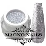 UV Gel - 1909 - Chrome Glitter Glam Gel - Light Silver